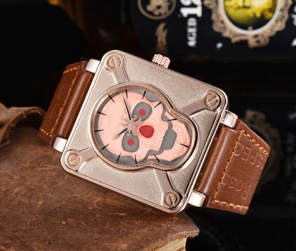 Neue Bell Watches Global Limited Edition Edelstahl Business Chronograph Ross Luxus Datum Mode Casual Herren Quarzuhren