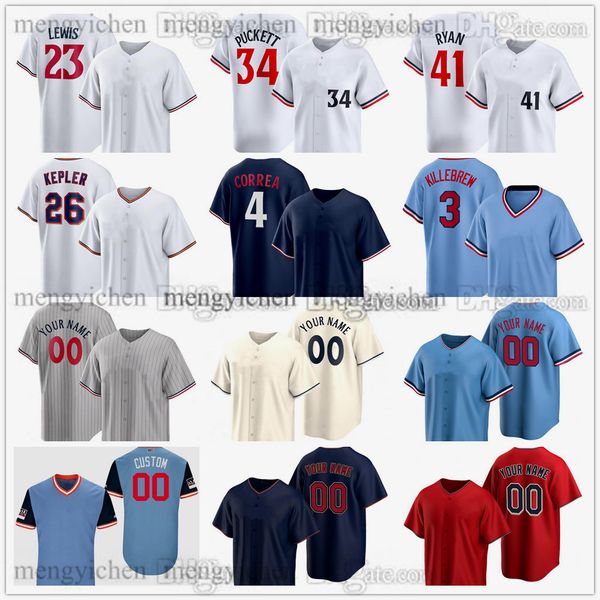 Maglia da baseball 2024 cucita 78 Simeon Woods Richardson 64 Jose Miranda 25 Byron Buxton 12 Kyle Farmer 49 Pablo Lopez 66 Jorge Alcala 83 Matt Canterino