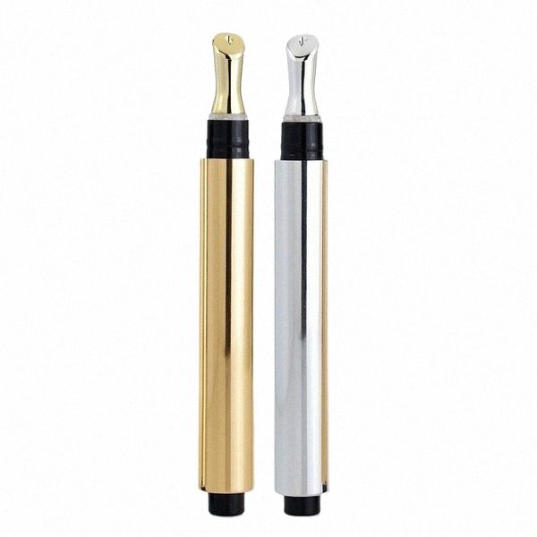 l Lip Oil Tube Electroplate Gold Sier Liquid Soro Cosmetic Refill Pen Eye Cream Massagem Pr Garrafa com ponta de metal 20pcs K9oD #