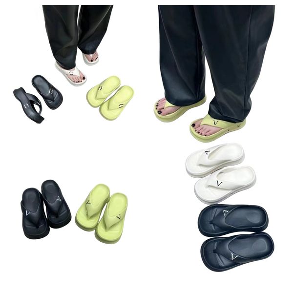 2024 Últimos Estilos Plataforma Flip-Flops Mulheres Verão Anti-Slip Design de Marca Chinelos Sandálias Famosas Designer Mulheres Designer Sandálias Luxo Flip Flops Nice Shoes