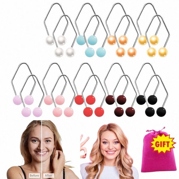 2pcs Alloy Dimple Trainer Ferramentas de beleza facial Pérola Face Muscle Exercitador Fácil de usar Bochechas Dimple Maker para belo sorriso P67t #