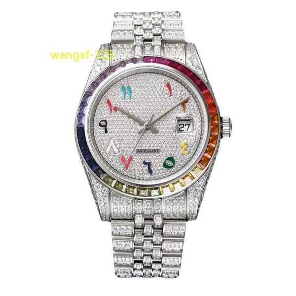 Deluxe 2024IDHANGE PREIS VVS Moissanite Watch Hip Hop Style Mens Watch Mode Schmuck Geschenk VVS Diamond Uhr für ihn
