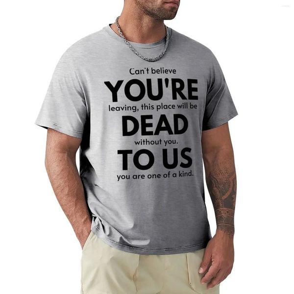 Herren-Poloshirt, Ruhestandsgeschenk, Kollegen verlassen, lustiges „You_re Dead To Us Now“, Kollegen-Abschieds-T-Shirt