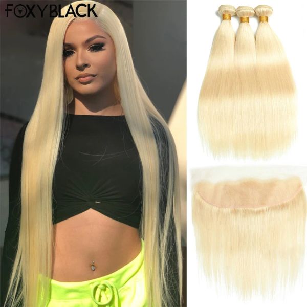 Parrucche 613 bionda dritta 13x4 pizzo frontale capelli frontali capelli umani capelli remy brasiliani con tessi da 1030 pollici bundle pelo onda corpo onda