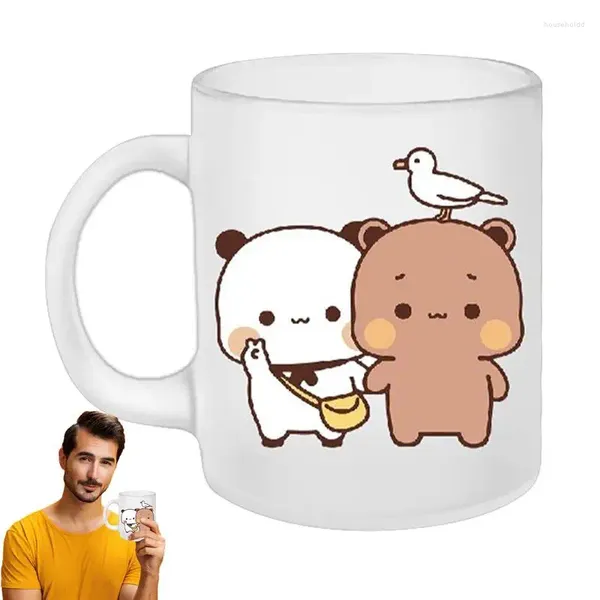 Canecas Caneca de água cerâmica engraçada e criativa jogando juntos confortável para segurar para chá latte cappuccino cococa