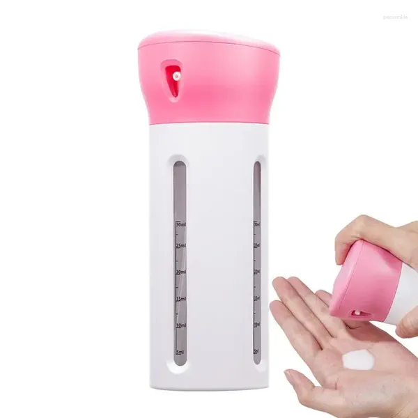 Sıvı Sabun Dispenser 4 Şampuan Losyon Jel Doldurulabilir Duş Şişeleri İçin 1 Seyahat Sızıntılı Şişe Seti Hava Yürüyüş Yol Gezisi G