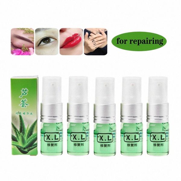 5 pezzi Semi-permanente Aloe Vera Gel di riparazione del tatuaggio Sopracciglio Occhio Labbro Riparazione rapida Crema per la cura del tatuaggio L4yr #