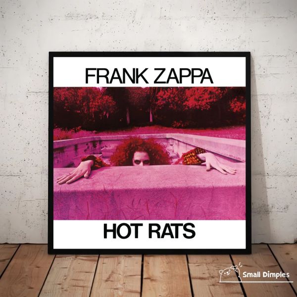 Kalligraphie Frank Zappa Hot Rats Musik Album Cover Poster Leinwand Kunstdruck Home Dekoration Wandgemälde (Kein Rahmen)