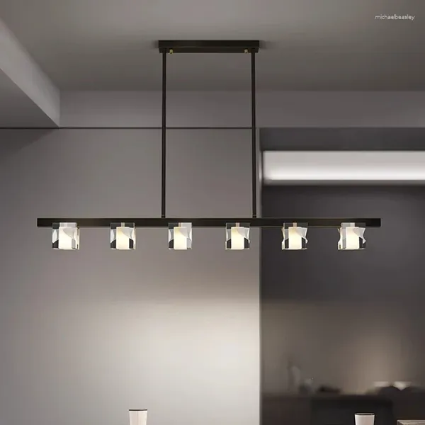 Lustres AiPaite estilo europeu lustre em cristal e cobre luminária interior para sala de estar quarto sala de jantar.