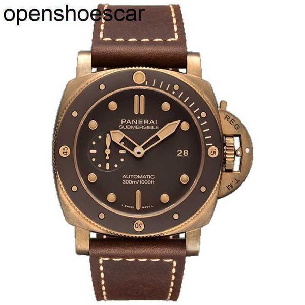 Panerai Men vs Factory Top Quality Automatic Watch P.900 Relógio automático Certificado de caixa superior do clone de top bronze