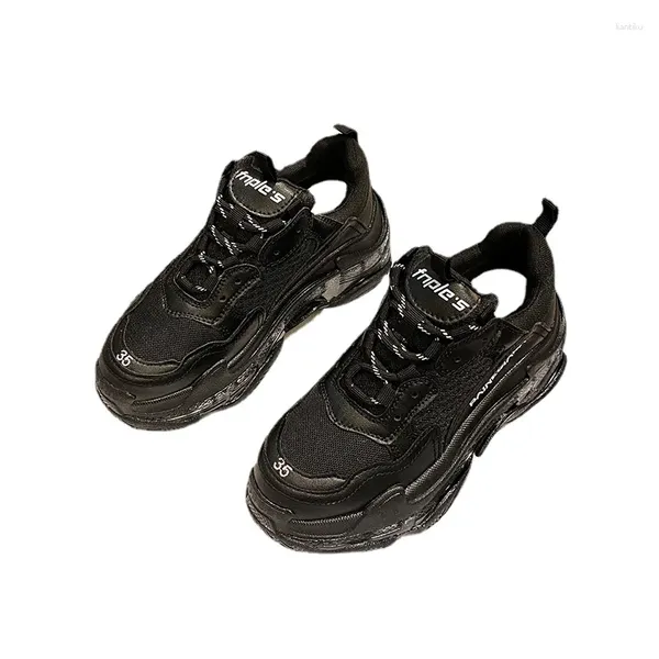 Casual Schuhe Hohe Qualität Frauen Sport Flache Dicken Sohlen Echt Leathe Funktion Laufsohle Atem Turnschuhe Für Mann Zapatos Mujer