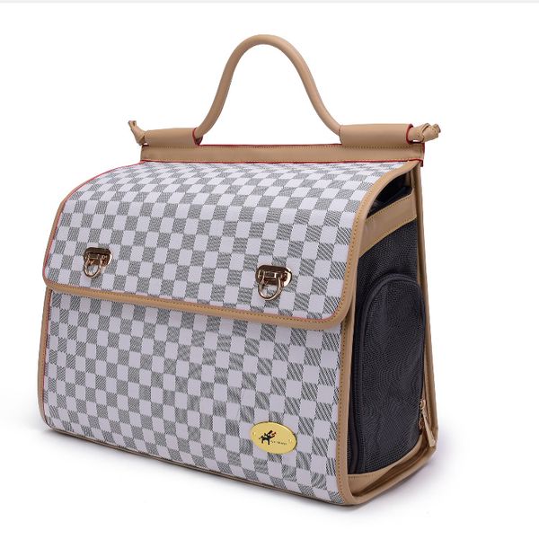 YUEXUAN Borsa di design Borse da donna grandi Borsa a portafoglio Moda PU Pelle Zaino a tracolla in reticolo marrone Zaino per animali portatile traspirante di alto lusso all'ingrosso