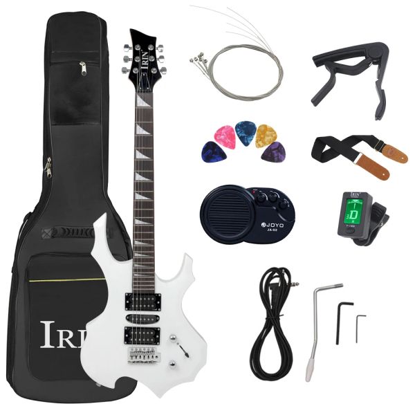 Gitarre 6 Saiten E-gitarre 24 Bünde Ahorn Korpus Elektrische Gitarre Guitarra Mit Tasche Amp String Capo Gitarre Teile Zubehör