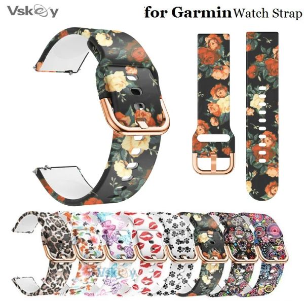 Accessori 10 pezzi cinturino orologio intelligente per Garmin Forerunner 245 745 55 158 Vivoactive 3 Venu 2 SQ cinturino orologio a sgancio rapido in silicone 20mm 22mm