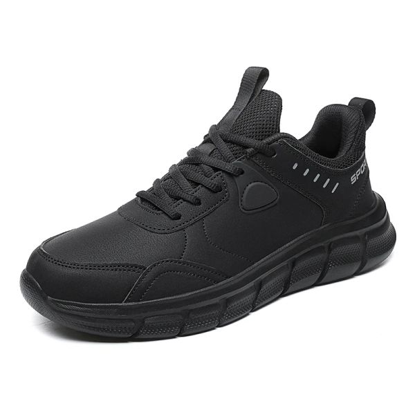 Scarpe da uomo sneaker sport scarpe da corsa in pelle impermeabile a piedi esterno a piedi Tenis calzature non scambiate abbondanti Zapatillas comode di grandi dimensioni