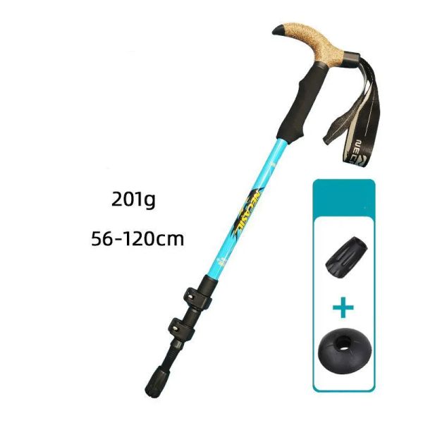 Bastões Fonoun Carbon Walking Sticks Ultra Light Escalada Alpenstock 55120cm Antiderrapante Resistência ao Desgaste Absorção de Choque FGP02