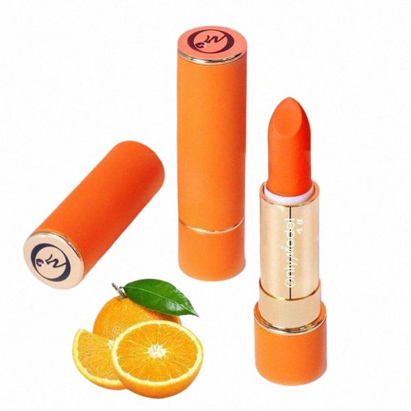 1/2/3pcs estilo coreano batom suave não é fácil de desbotar N secagem laranja lip gloss cenoura batom lip gloss j8DN #