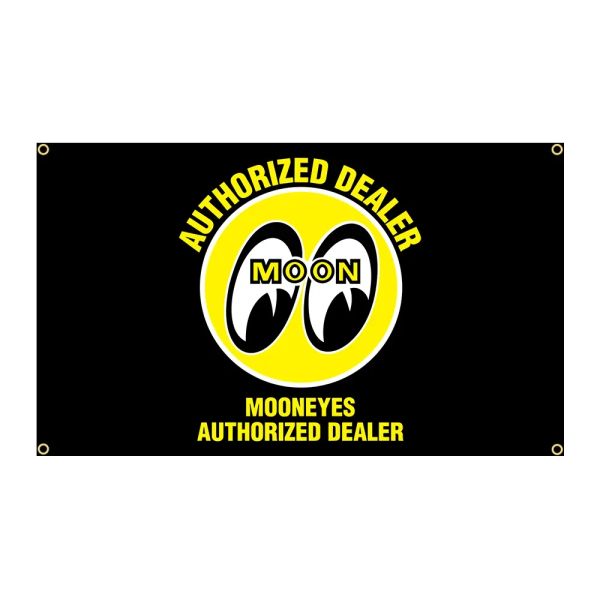 Zubehör 90x150cm Moon Eyes Hot Rods Flagge Polyester Bedrucktes Rennauto-Banner Ft Flags Dekor, Flaggendekorationsbanner Flaggenbanner