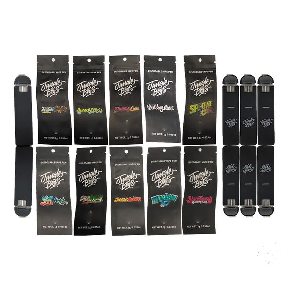 Jungle Boys En yeni tek kullanımlık vape kalem boş tek kullanımlık e-sigara kapsüller cihaz kapsül 380mAh şarj edilebilir vapes 1ml buharlaştırıcı arabalar kartuş paketi ile