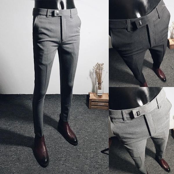 Abiti da uomo Pantaloni da completo da uomo 2024 Pantaloni dritti primaverili Abito formale Abbigliamento da uomo casual solido di moda business di alta qualità