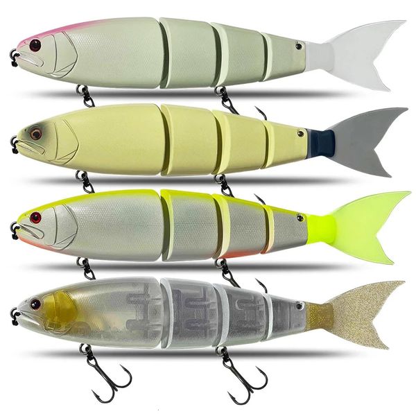 Richiamo di pesca Esca per il nuoto Esca snodata galleggiante/affondante Sezione esca dura gigante Richiamo per esca grande Bass Pike Minnow Lure Dimensioni 245mm 240323