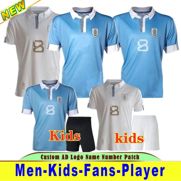 24 25 Uruguay Soccer Trikot 2024 L.Suarez E. Cavani N.de La Cruz Nationalmannschaftshemd F.Valverde R.araujo R.Bentancur Fußballuniform