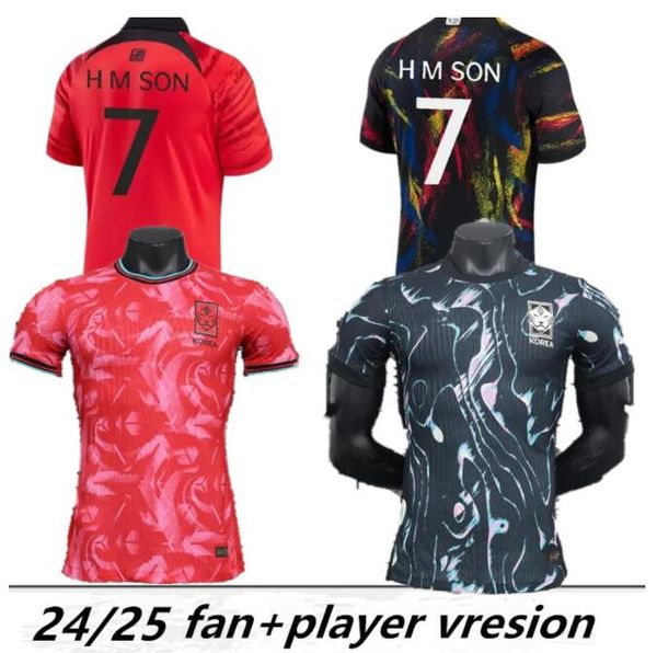 2024 Südkorea Fußballtrikots Heim-Auswärtstrikots 23 24 25 SON HWANG KIM JEONG SUNG LEE KWON MAILLOTS Herren-Fußballtrikot Fan-Spieler-Version