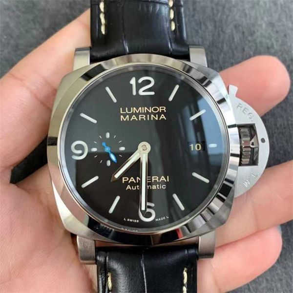 Herren Paneraiss Uhren mechanische Paneraiss Luminor -Serie Herren Swiss Bewegung Größe 44mm Modell PAM01312 Marke Italien Sportgelenk E221