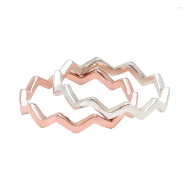 Anelli a grappolo Autentico anello Pan in argento sterling 925 rosa senza tempo per le donne, regalo per feste di nozze, gioielleria raffinata