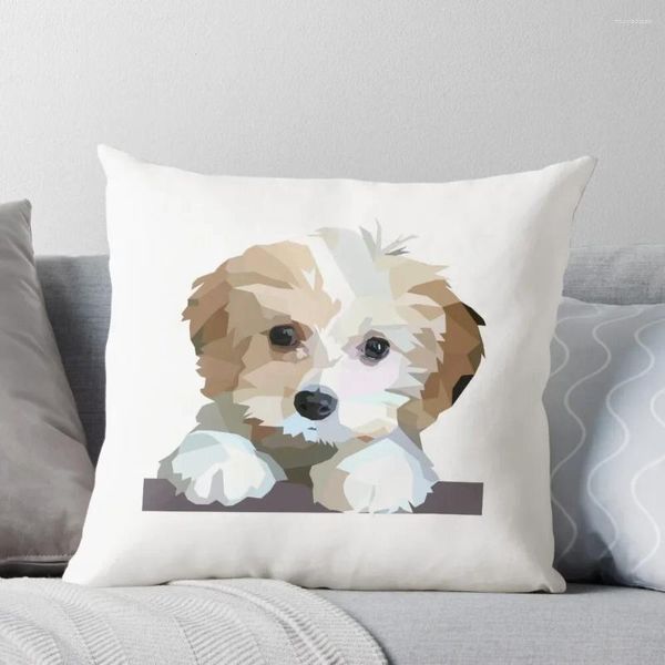 Travesseiro Cavachon Fofo Cachorro Lance Capas de Natal Travesseiros para Dormir