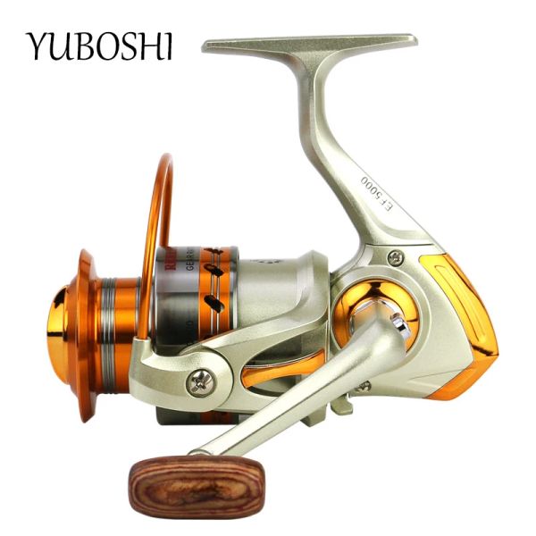 Mulinelli YUBOSHI Mulinello da pesca con filatura di marca EF 5009000 Serie Bobina di metallo 5.2:1/5.5:1/4.1:1 Rapporto di trasmissione Ruota che gira Strumenti di pesca