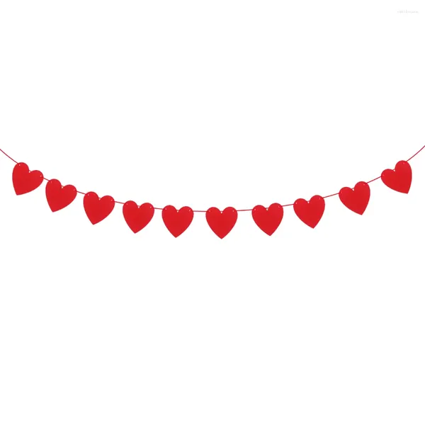 Decoração de festa 25 metros pendurado decoração vermelho amor coração bunting banners guirlanda casamento dia dos namorados aniversário chá de panela casamento