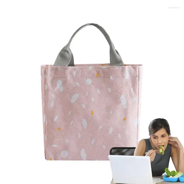 Bottiglie portaoggetti Borsa termica per il pranzo Borse tote isolate portatili Organizzatore di design con coulisse per viaggi di lavoro, campeggio e picnic