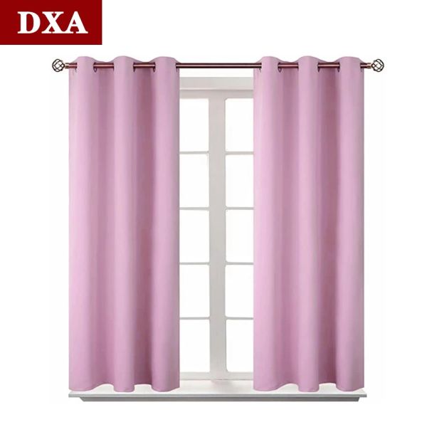 Tende Tende corte rosa Tende oscuranti per cucina con isolamento termico Tende Mezza finestra Trattamento Home Decor per seminterrato