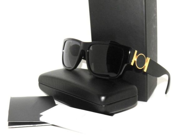 Óculos de sol de verão Man, Mulher Fashion Glasses Frame Design unissex 4369 Rectangular cinza preto Menses de sol UV400 Top Quality2023200