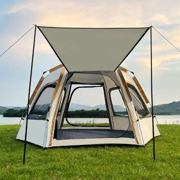 Tendas e abrigos Outdoor3-4Person Abertura automática rápida Um quarto Salões Praia Pesca Família Viagem Camping Canopy Picnic Park Anti-UV