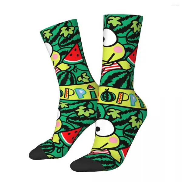 Herrensocken Winter Warm Lässig Damen Keroppi Wassermelone Sommerspaß Rutschfester Basketball