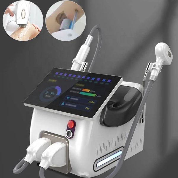 Nova alta potência 3 onda 808 depilação a laser portátil 808 diodo laser nd yag laser 2in1 máquina china preço de promoção