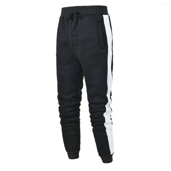 Männer Hosen Männer Casual Hip Hop Gespleißt Einfarbig Jogger Biker Workout Mann Y2k Kleidung Gym Pantalones Baggy Jogginghose Hosen