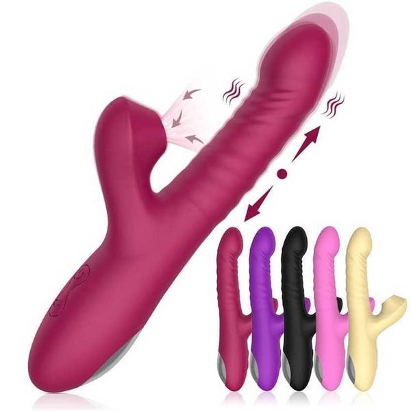 Hüfte Erwachsene sexuelle Produkte weibliche Geräte Masturbatoren vibrieren Sticks Teleskop Saugmassage Sticks Sex Toys 231129