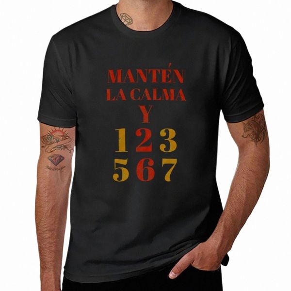 Mantenha a calma e dance Salsa Salsa Dance presente ou lembrança T-Shirt gráficos camiseta personalizada camisetas camisetas para homens cott Z4gK #