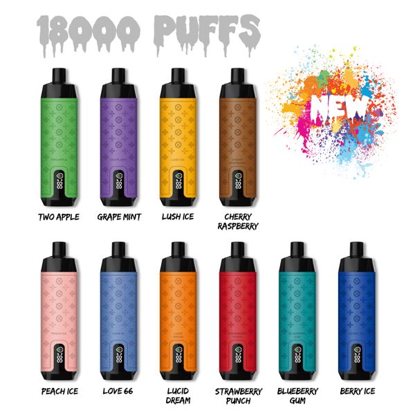 Оригинальный Evappe 18000 Puffs Mesh Coil Crown Bar Одноразовая ручка для вейпа оптом I Vape Al 18000 Puff Fakher Big Cloud для курения