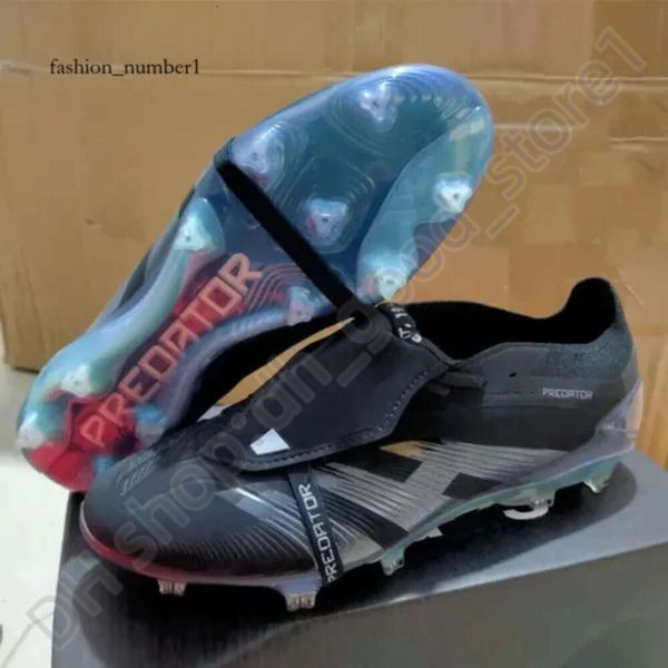 Scarpe da calcio Predator Borsa regalo Scarpe da calcio PREDATOR Precision + Elite Tongue FG BOOTS Puntali in metallo Tacchetti da calcio Uomo SENZA LACE Scarpe da calcio in morbida pelle 207 863