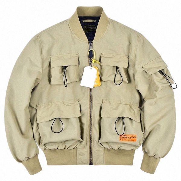 Новая бейсбольная куртка Alpha Martin на весну и осень, куртка летного пилота, мужская повседневная свободная военная тактическая куртка-карго E5wH #