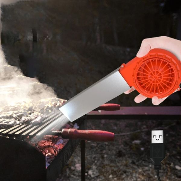 Blowers 5V 1A Hafif USB Barbekü Hava Blow Taşınabilir Barbekü Fan Hava Blower Elden taşınır Barbekü Fan Air USB Fan Dış Mekan Dropshipping