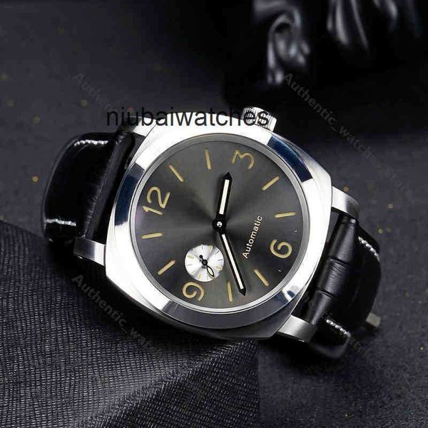 Designer relógios Pam Top Brand Ratch Luxury 2023 Luminor Best Edition Brown Leather Strap Automático Relógio à prova d'água Stai Stai