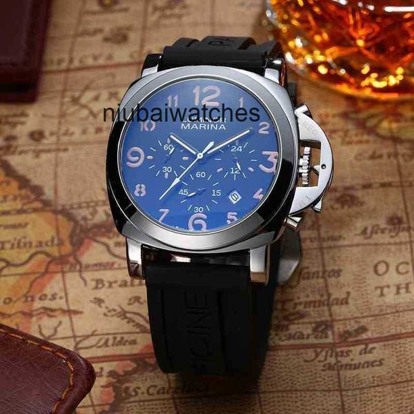 Orologi di design PAM Luxury Brand Panerai Orologio da uomo di alta moda Cinturino Data Multi-funzione Casual Marina Orologi da polso impermeabili Acciaio inossidabile H