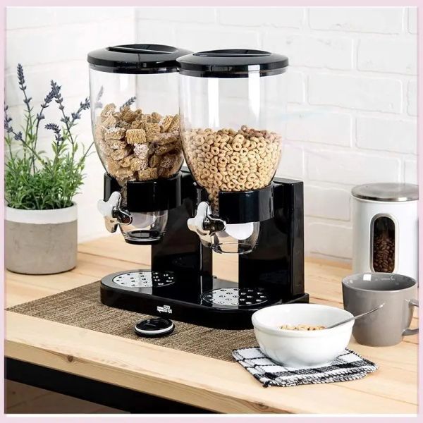 Barattoli Dispenser per cereali grandi Dispenser per alimenti per riso Contenitori per contenitori con coperchio sigillato per arachidi Orzo Miglio e cereali