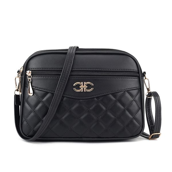 Bolsa de luxo bolsas de grife Moda bolsa de ombro PU quatro camadas bolsa de grande capacidade para mulheres de meia-idade Bolsas diamante xadrez crossbody bolsa de câmera versátil