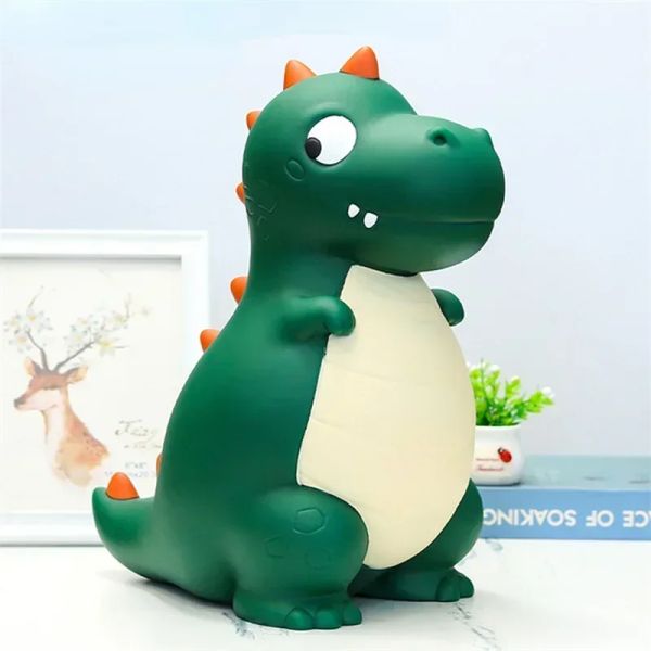 Kisten Dinosaurier Geld Kiste Kinder Dinosaurier Schweinelufe Taufe Geschenke für Mädchen Jungen Anti -Fall niedliche Ornament Schweinelufe